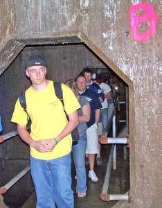 Andrew Michelson leads us through the deep tunnel.