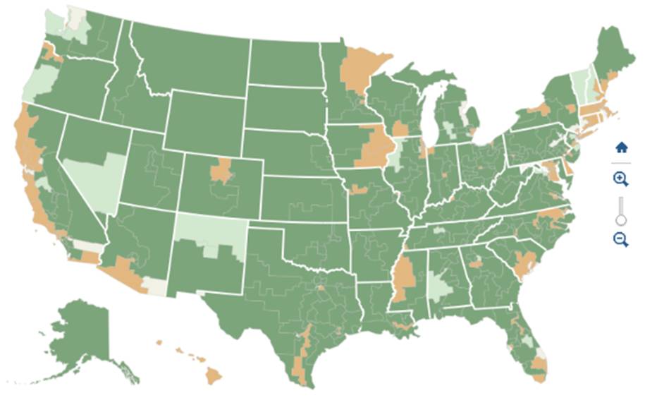 The New York Times map of how the N.R.A. rates Congressional lawmakers on gun rights. For the full map with legend, see http://www.nytimes.com/interactive/2012/12/19/us/politics/nra.html.